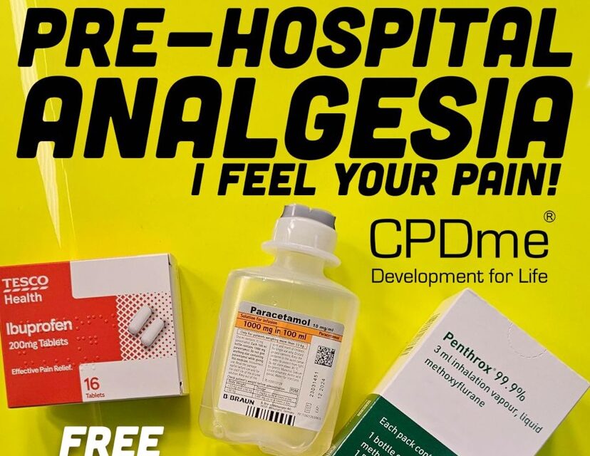 Pre hospital analgesia – I feel your pain