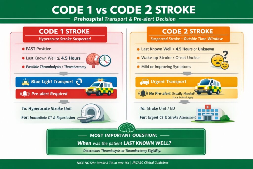 Code 1 vs Code 2 Stroke: How Stroke Pathways Work for UK Paramedics ...