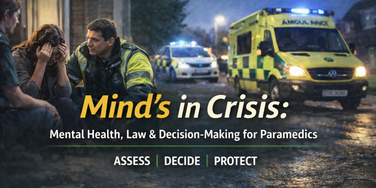 Mind’s in Crisis: Mental Health, Law and Decision-Making for Paramedics